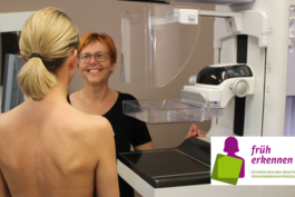 Radiologietechnologin bei Mammographie-Screening